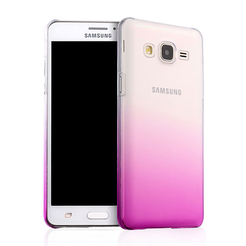 Funda Dura Plastico Rigida Transparente Gradient para Samsung Galaxy On5 G550FY Rosa
