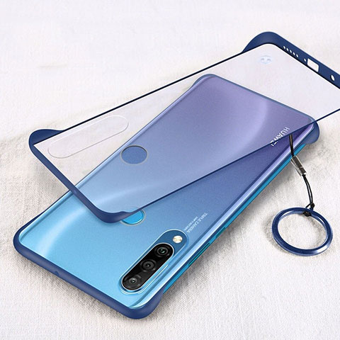 Funda Dura Ultrafina Carcasa Transparente Mate H03 para Huawei P30 Lite Azul