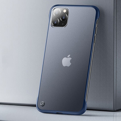 Funda Dura Ultrafina Carcasa Transparente Mate U01 para Apple iPhone 11 Pro Max Azul