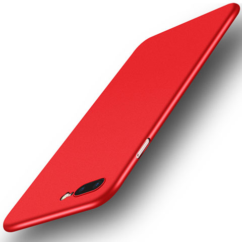 Funda Dura Ultrafina Carcasa Transparente Mate U01 para Apple iPhone 8 Plus Rojo