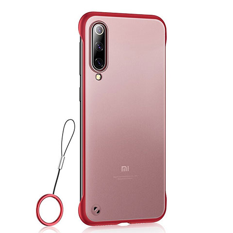 Funda Dura Ultrafina Carcasa Transparente Mate U01 para Xiaomi Mi 9 Pro Rojo