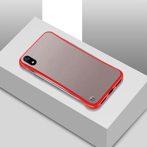 Funda Dura Ultrafina Carcasa Transparente Mate U01 para Xiaomi Redmi 7A Rojo