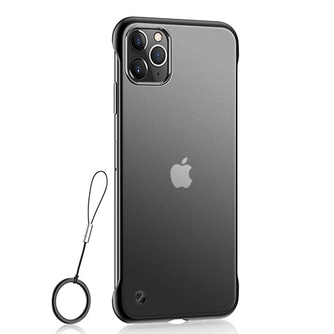 Funda Dura Ultrafina Carcasa Transparente Mate U02 para Apple iPhone 11 Pro Negro