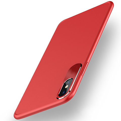 Funda Dura Ultrafina Mate para Apple iPhone Xs Rojo