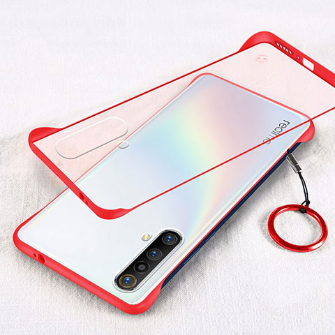 Funda Dura Ultrafina Transparente Carcasa para Realme X50 5G Rojo