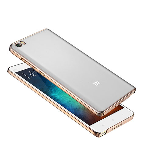 Funda Dura Ultrafina Transparente Carcasa para Xiaomi Mi Note Oro