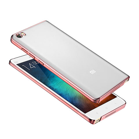 Funda Dura Ultrafina Transparente Carcasa para Xiaomi Mi Note Oro Rosa