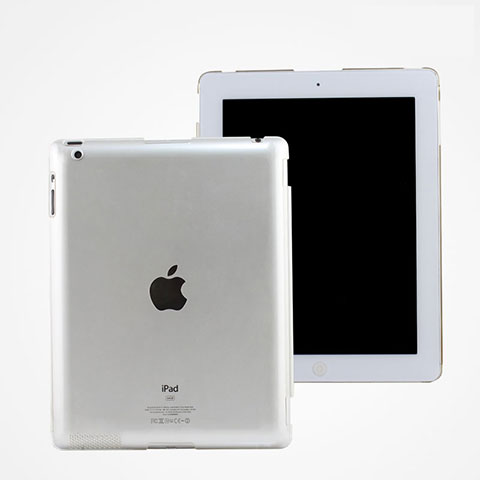 Funda Dura Ultrafina Transparente Mate para Apple iPad 3 Blanco