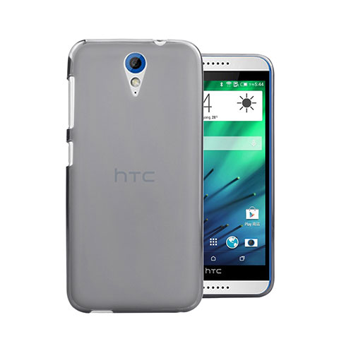 Funda Dura Ultrafina Transparente Mate para HTC Desire 820 Mini Gris