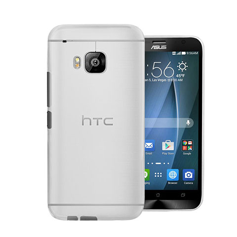 Funda Dura Ultrafina Transparente Mate para HTC One M9 Blanco