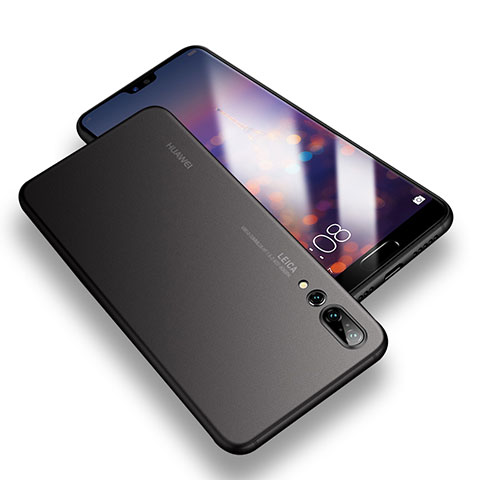 Funda Dura Ultrafina Transparente Mate para Huawei P20 Pro Negro