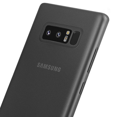 Funda Dura Ultrafina Transparente Mate para Samsung Galaxy Note 8 Negro