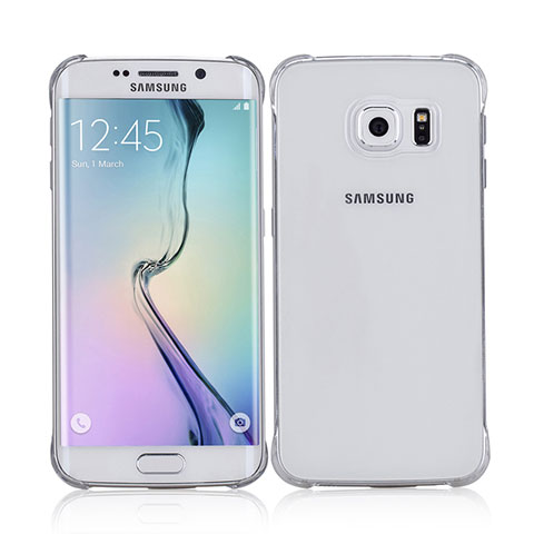 Funda Dura Ultrafina Transparente Mate para Samsung Galaxy S6 Edge SM-G925 Blanco