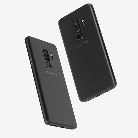 Funda Dura Ultrafina Transparente Mate T01 para Samsung Galaxy S9 Plus Negro