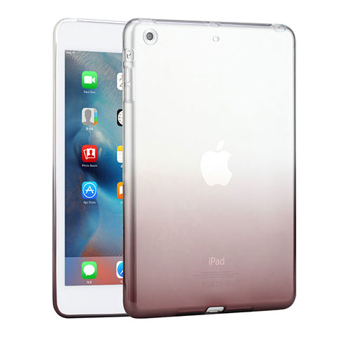 Funda Gel Ultrafina Transparente Gradiente para Apple iPad Mini 2 Gris