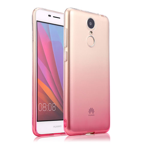 Funda Gel Ultrafina Transparente Gradiente para Huawei Enjoy 6 Rosa