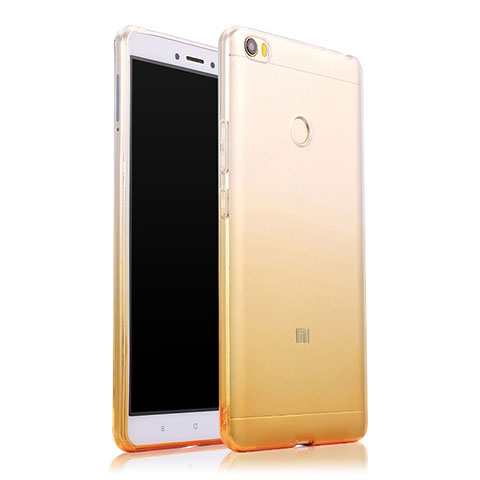 Funda Gel Ultrafina Transparente Gradiente para Xiaomi Mi Max Amarillo