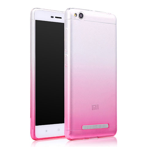 Funda Gel Ultrafina Transparente Gradiente para Xiaomi Redmi 4A Rosa