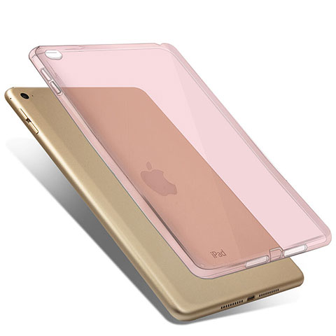 Funda Gel Ultrafina Transparente para Apple iPad Mini 4 Rosa
