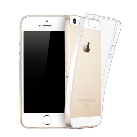 Funda Gel Ultrafina Transparente para Apple iPhone 5S Claro