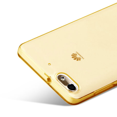 Funda Gel Ultrafina Transparente para Huawei G Play Mini Oro