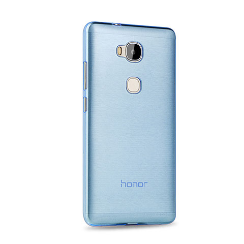 Funda Gel Ultrafina Transparente para Huawei Honor 5X Azul