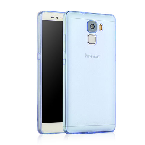 Funda Gel Ultrafina Transparente para Huawei Honor 7 Dual SIM Azul