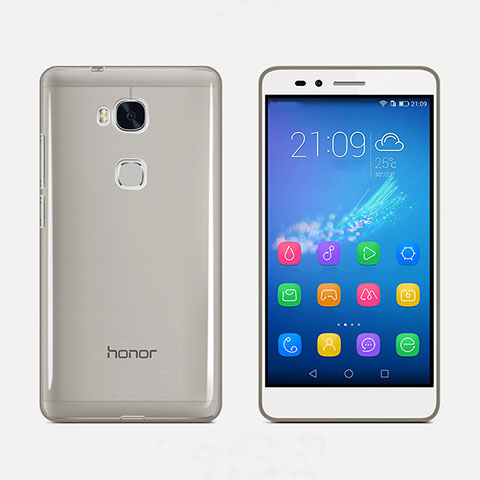 Funda Gel Ultrafina Transparente para Huawei Honor X5 Gris