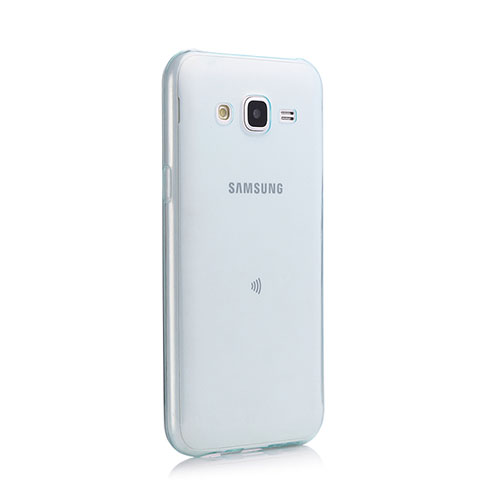Funda Gel Ultrafina Transparente para Samsung Galaxy J5 SM-J500F Azul