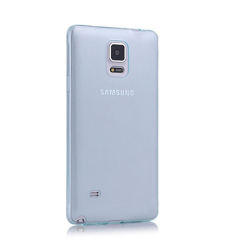Funda Gel Ultrafina Transparente para Samsung Galaxy Note 4 Duos N9100 Dual SIM Azul