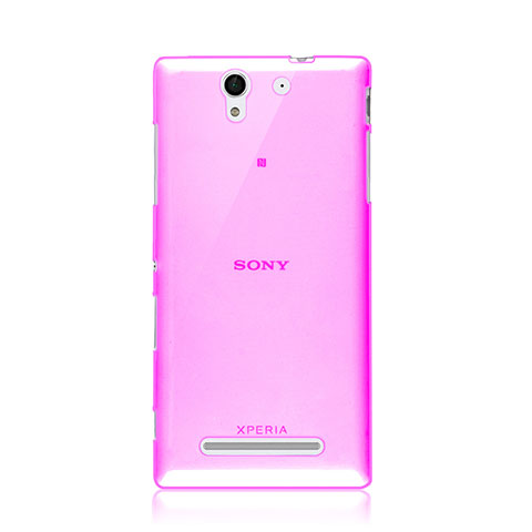 Funda Gel Ultrafina Transparente para Sony Xperia C3 Rosa