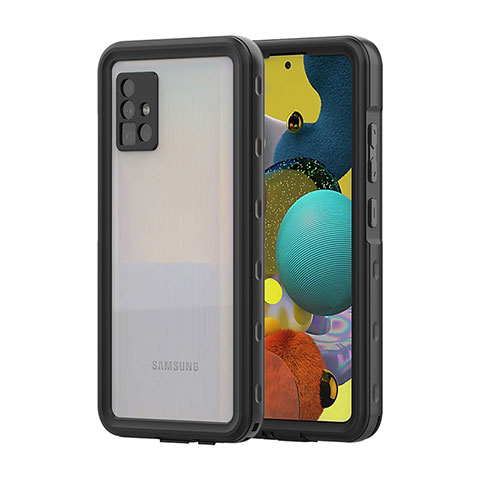 Funda Impermeable Bumper Silicona y Plastico Waterproof Carcasa 360 Grados para Samsung Galaxy M40S Negro
