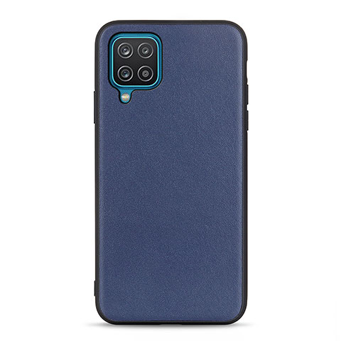 Funda Lujo Cuero Carcasa B01H para Samsung Galaxy A12 Nacho Azul