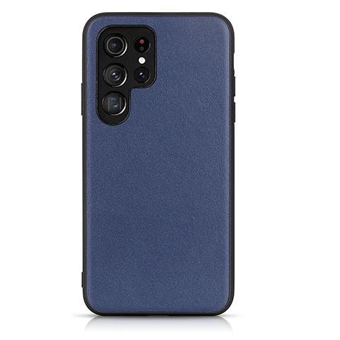 Funda Lujo Cuero Carcasa B01H para Samsung Galaxy S21 Ultra 5G Azul