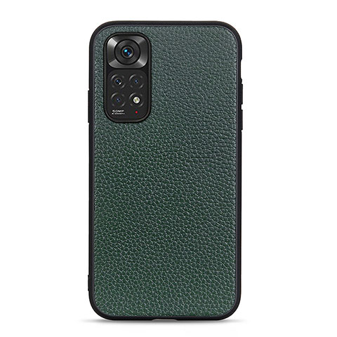 Funda Lujo Cuero Carcasa B02H para Xiaomi Redmi Note 11 4G (2022) Verde