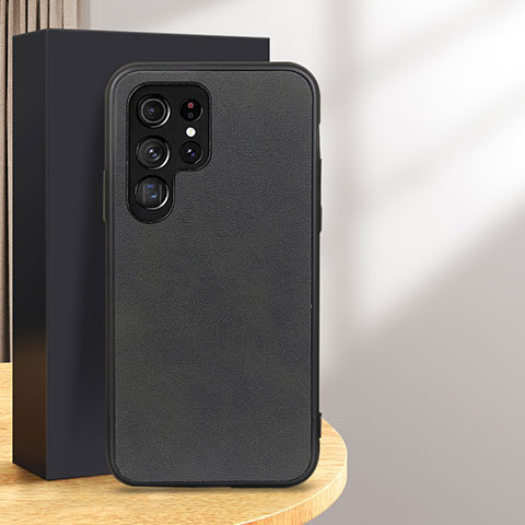 Funda Lujo Cuero Carcasa B03H para Samsung Galaxy S24 Ultra 5G Negro
