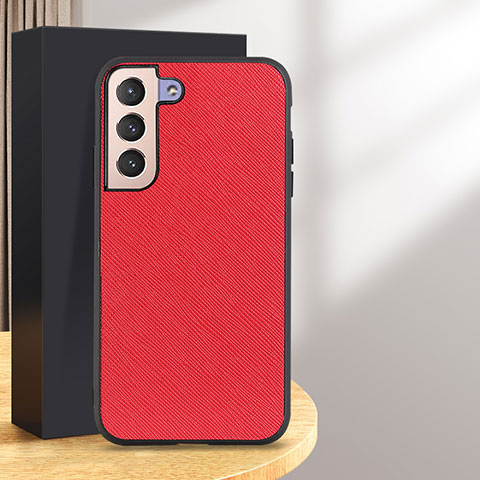 Funda Lujo Cuero Carcasa B03H para Samsung Galaxy S25 5G Rojo