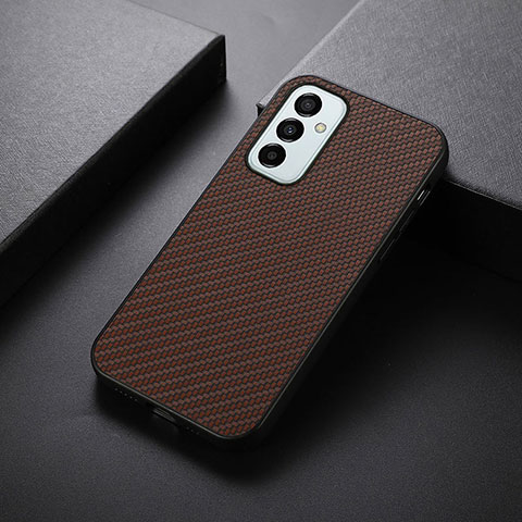 Funda Lujo Cuero Carcasa B05H para Samsung Galaxy M23 5G Marron