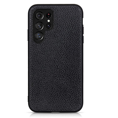 Funda Lujo Cuero Carcasa B05H para Samsung Galaxy S21 Ultra 5G Negro