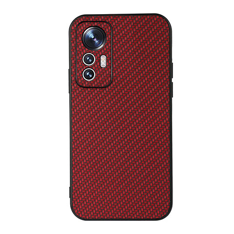 Funda Lujo Cuero Carcasa B05H para Xiaomi Mi 12 Pro 5G Rojo
