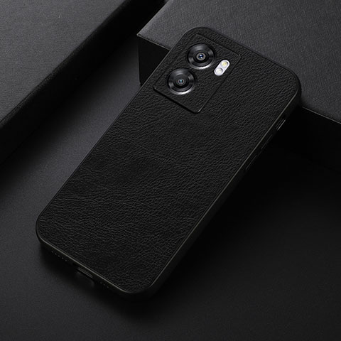 Funda Lujo Cuero Carcasa B06H para Oppo A56S 5G Negro