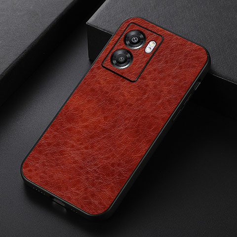 Funda Lujo Cuero Carcasa B07H para Oppo A56S 5G Marron