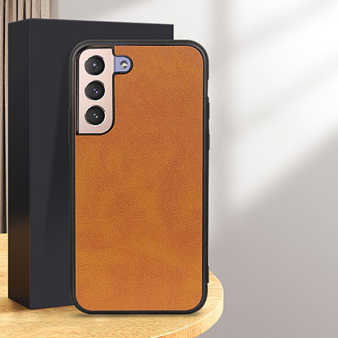 Funda Lujo Cuero Carcasa B08H para Samsung Galaxy S25 5G Marron