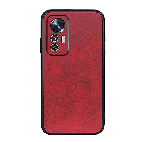 Funda Lujo Cuero Carcasa B08H para Xiaomi Mi 12 Pro 5G Rojo