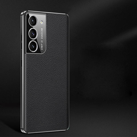 Funda Lujo Cuero Carcasa C10 para Samsung Galaxy S22 5G Negro