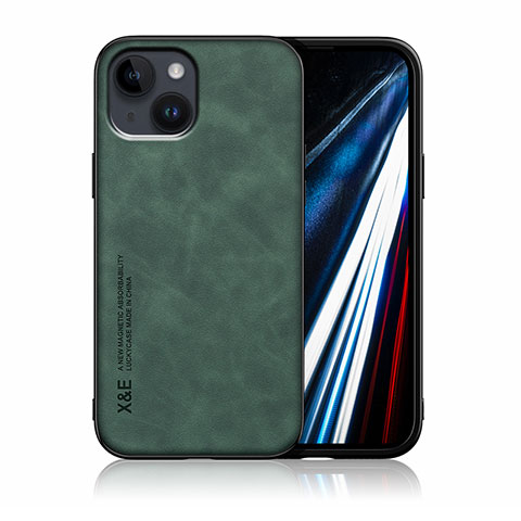 Funda Lujo Cuero Carcasa DY1 para Apple iPhone 12 Mini Verde
