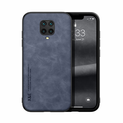 Funda Lujo Cuero Carcasa DY1 para Xiaomi Redmi Note 9 Pro Azul