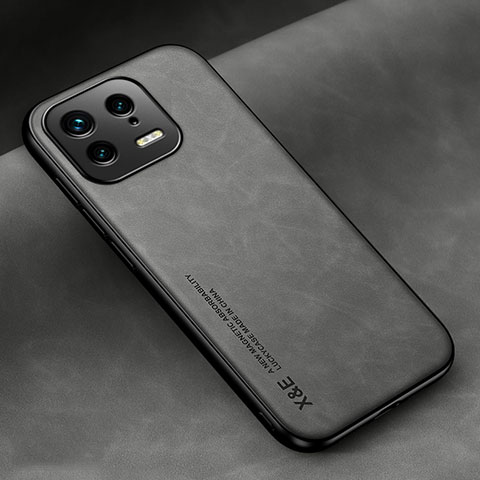 Funda Lujo Cuero Carcasa DY2 para Xiaomi Mi 13 5G Gris