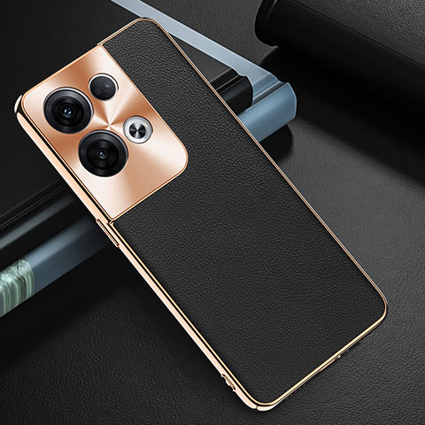 Funda Lujo Cuero Carcasa GS1 para Oppo Reno8 Pro+ Plus 5G Negro