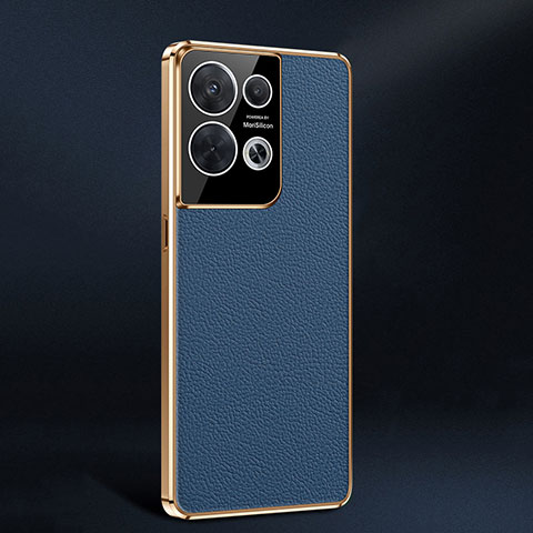 Funda Lujo Cuero Carcasa JB2 para Oppo Reno8 5G Azul